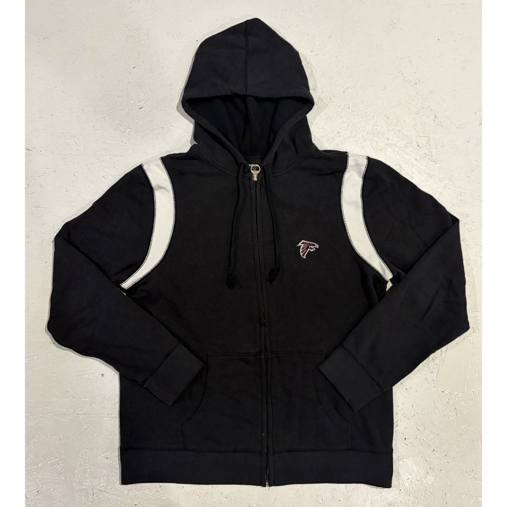Reebok Atlanta‎ Falcons Full Zip Jacket Hoodie Womens Large Black Football NFL
